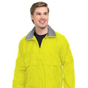 Men’s Lime Windbreaker Jacket Regular & Big & Tall S to 6X Water Resistant